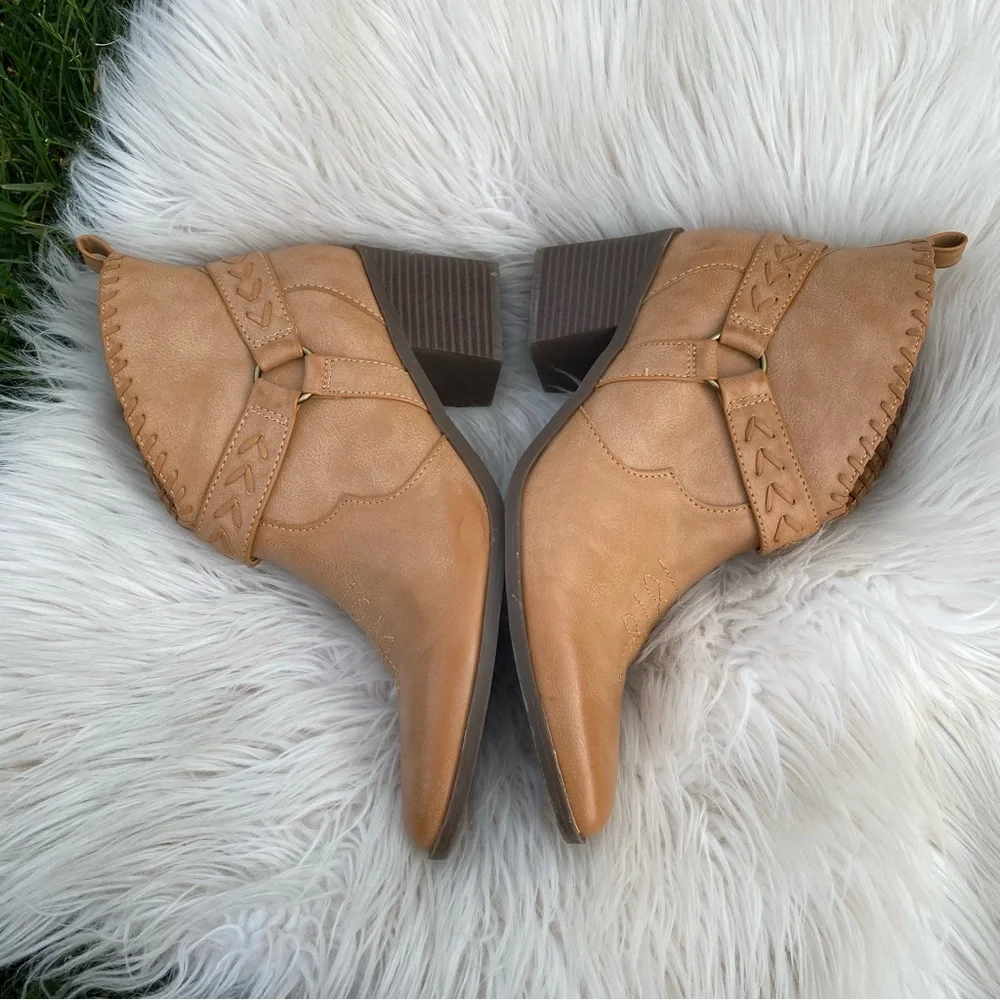 Frye & Co Palma Stacked Heel Booties 10